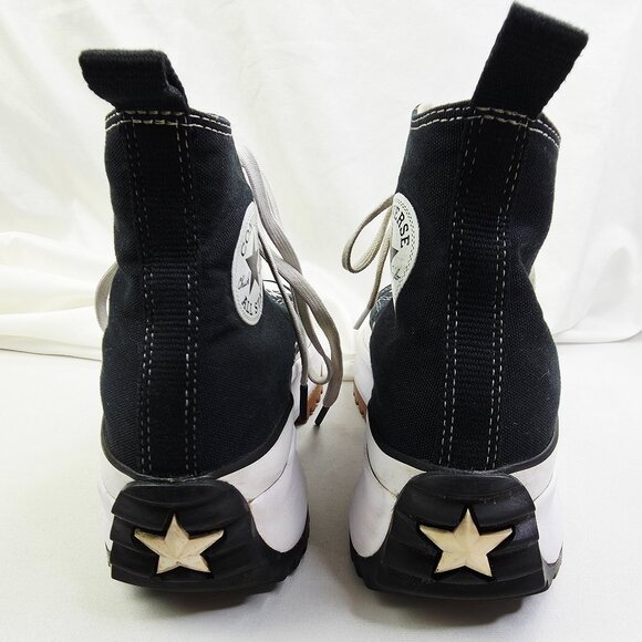 Converse Run Star Hike Size 10 Mens Or 11.5 Womens Black Hi Platform Sneakers - Picture 8 of 15